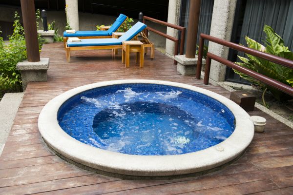 Hot Tub Deck Construction in Wexford