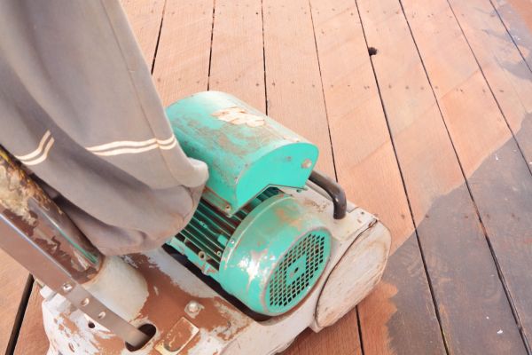 Cedar Deck Sanding in Wexford